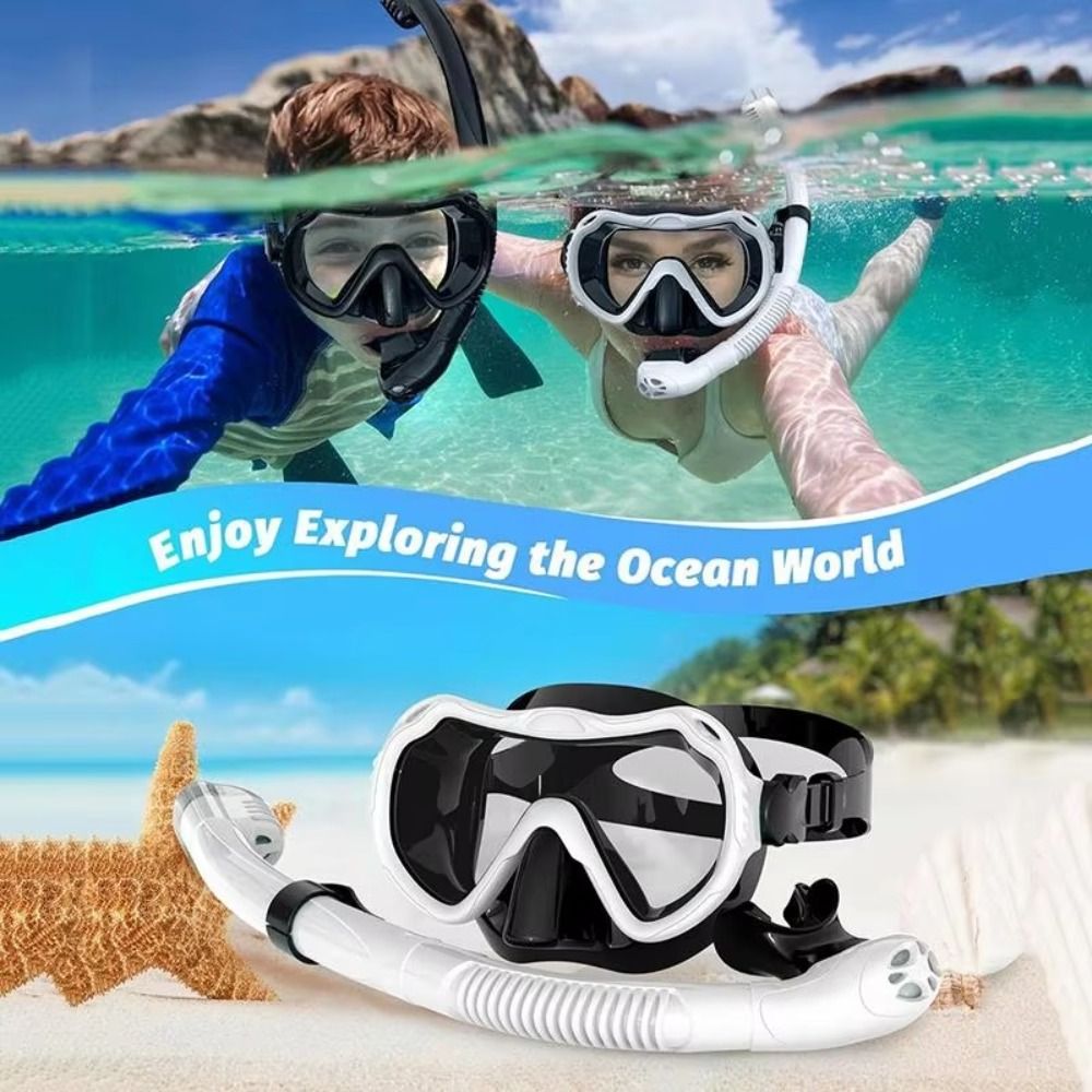 Snorkel Mask Full Face - Máscara de mergulho antiembaçante, feita de
