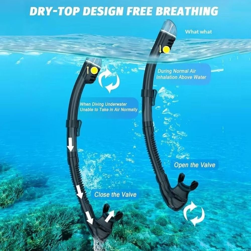 Snorkel Mask Full Face - Máscara de mergulho antiembaçante, feita de