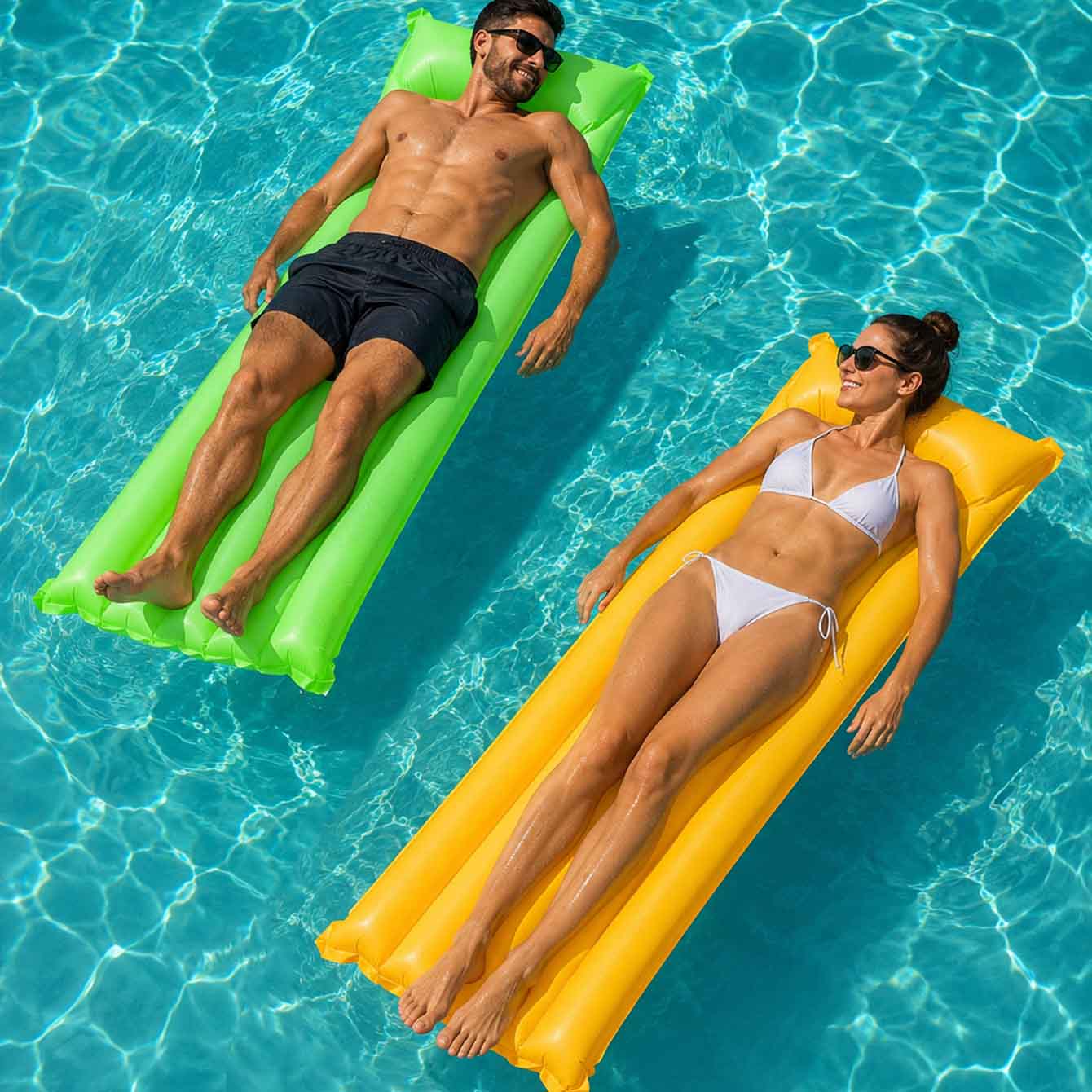 Pool Float Ring Inflatable - 1PC Colchão Inflável Flutuante para Piscina,