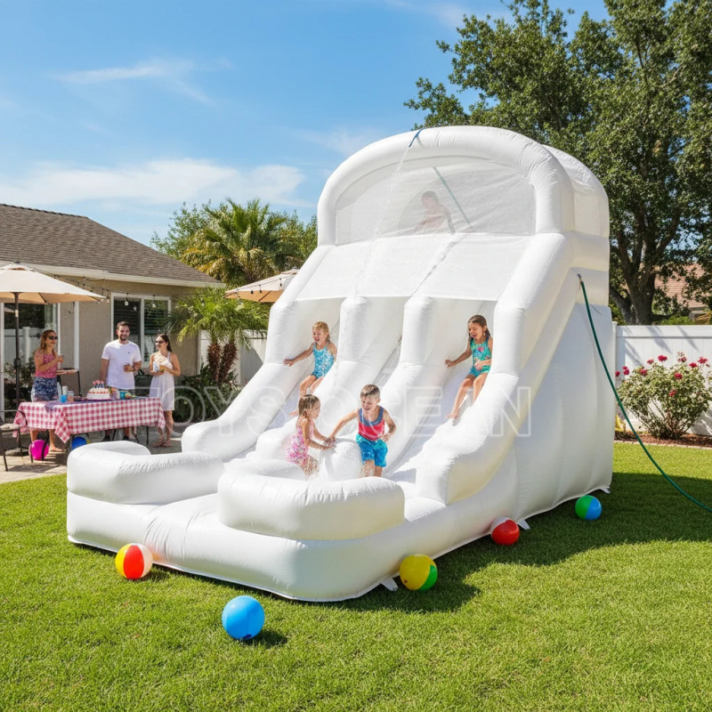 Water Slide Inflatable - Escorregador Inflável para Crianças, Escorregador Duplo