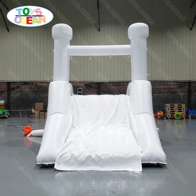 Water Slide Inflatable - Escorregador de Água Branco Personalizado para