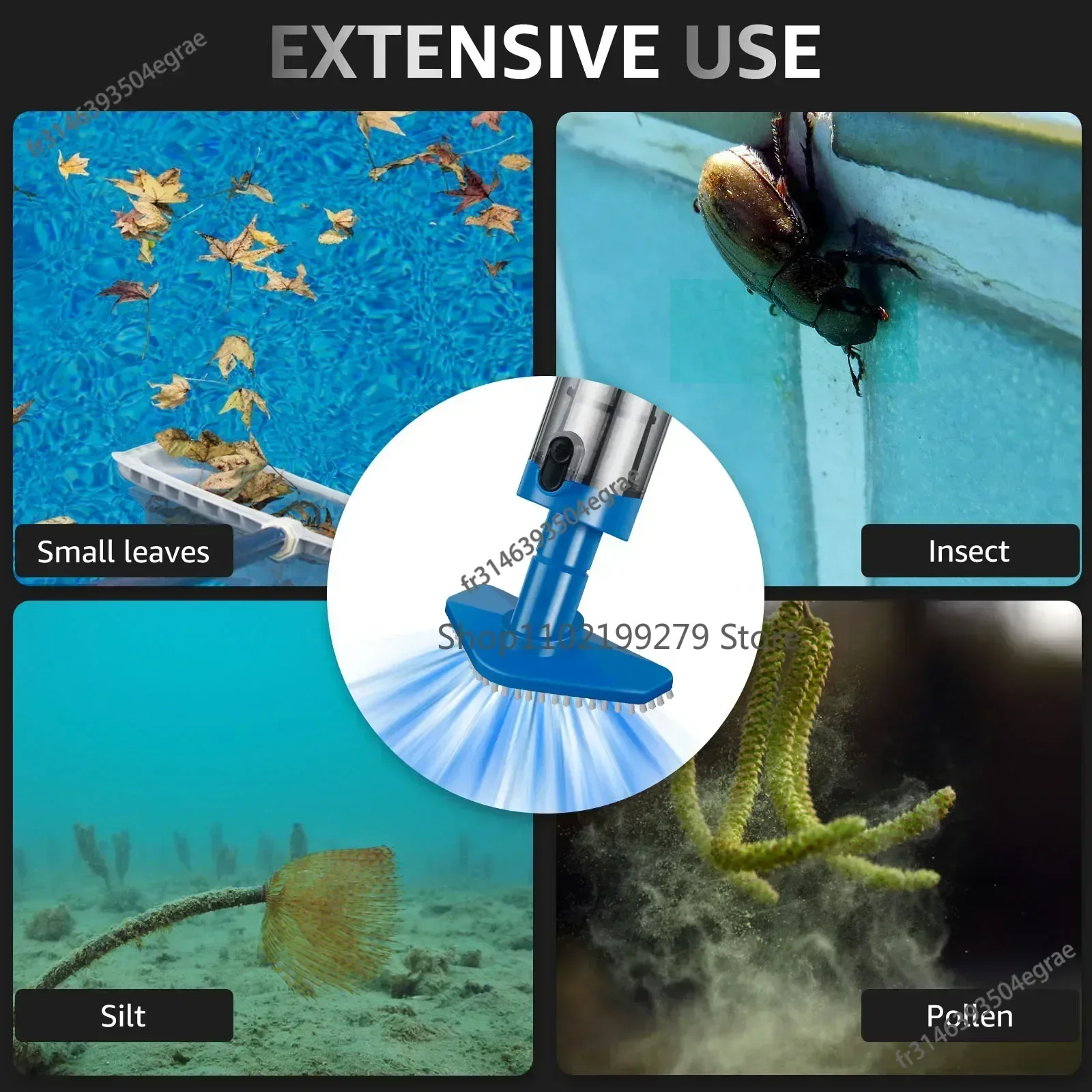 Novo aspirador de pó para pisc - Pool Vacuum Manual avaliação e preço