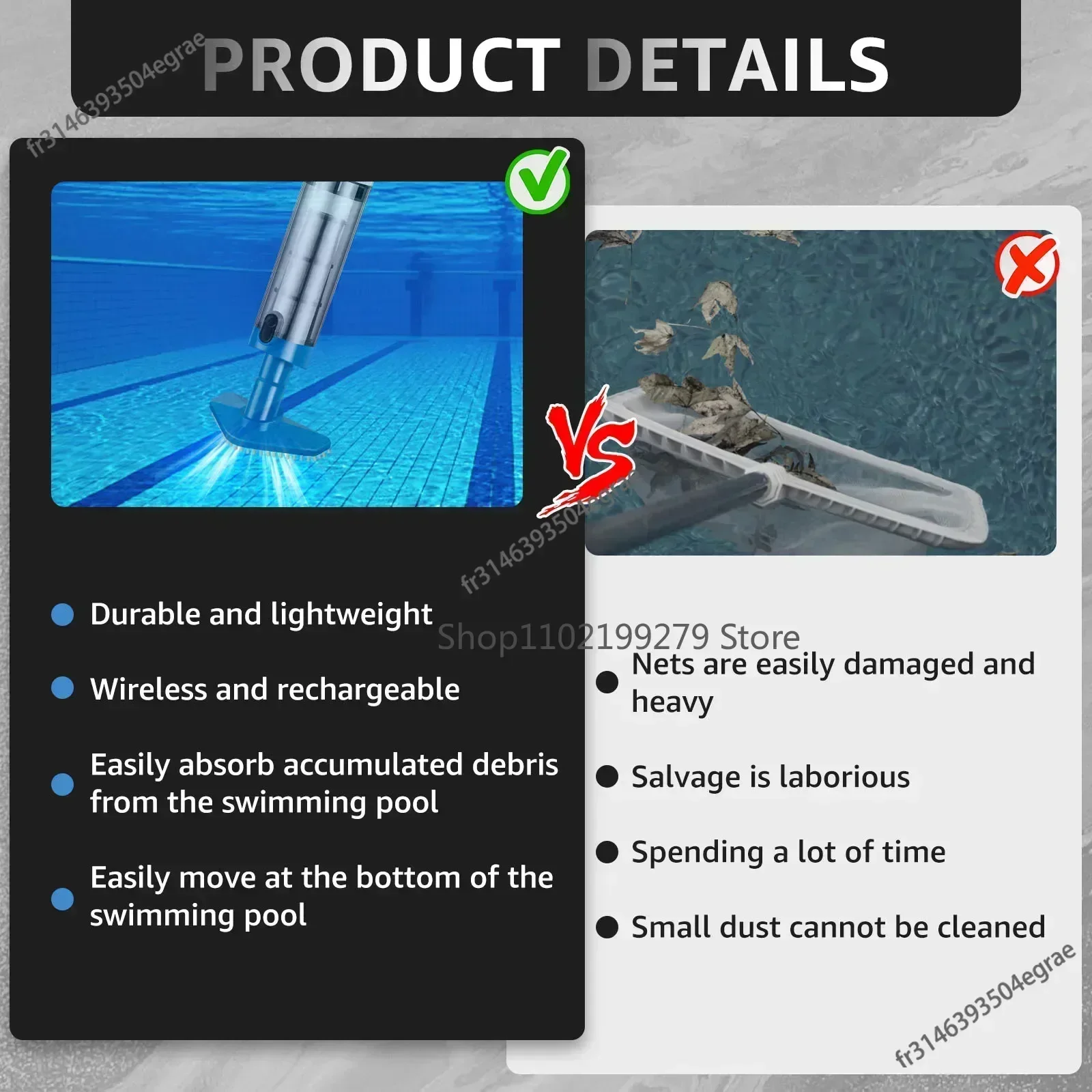 Novo aspirador de pó para pisc - Pool Vacuum Manual avaliação e preço
