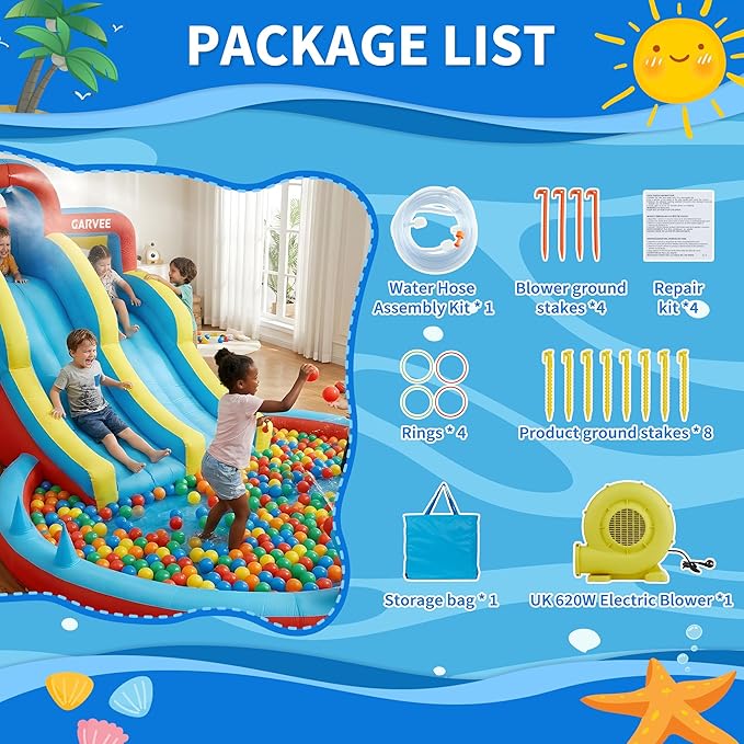 Parque Aquático Inflável 8 em  - Water Slide Inflatable avaliação e preço