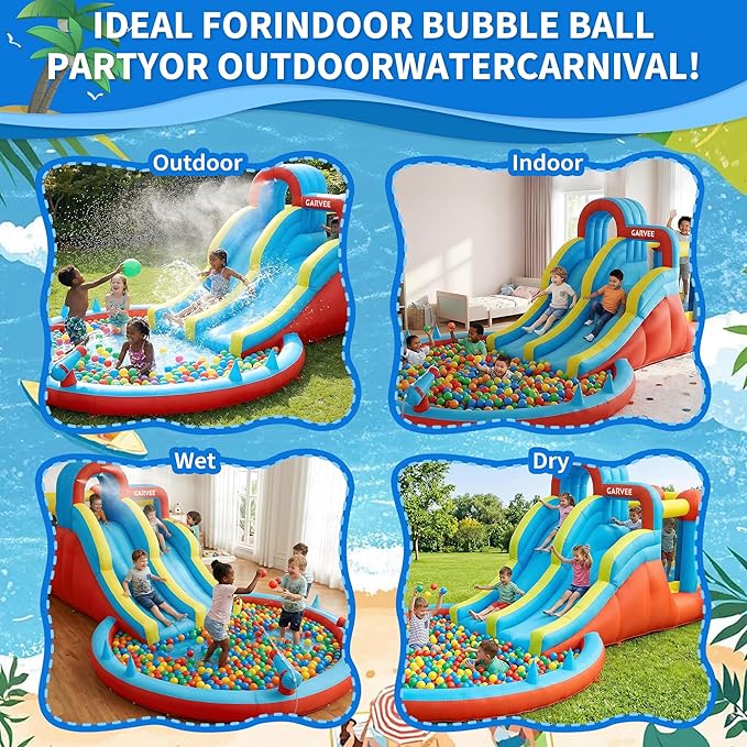 Parque Aquático Inflável 8 em  - Water Slide Inflatable avaliação e preço