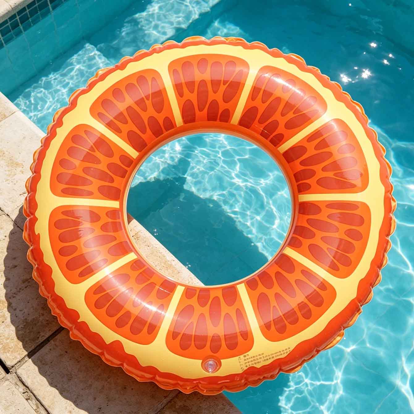 1PC Boia Inflável em Formato d - Pool Float Ring Inflatable avaliação e preço