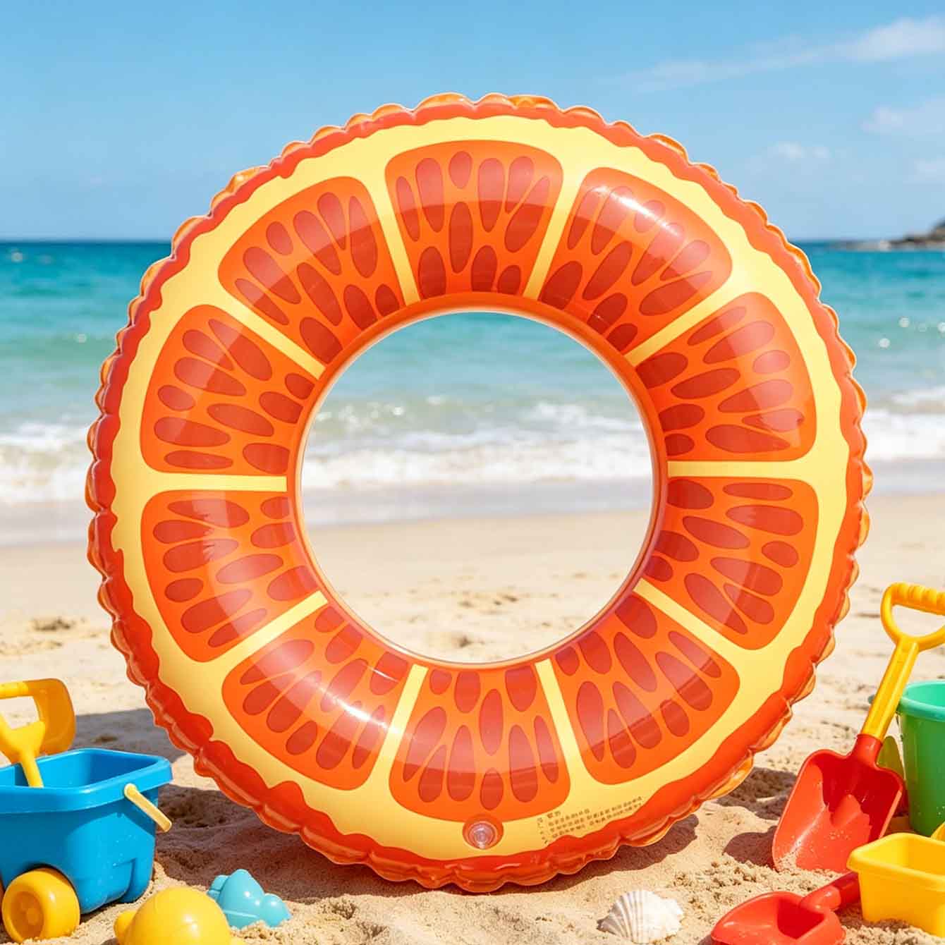 1PC Boia Inflável em Formato d - Pool Float Ring Inflatable avaliação e preço