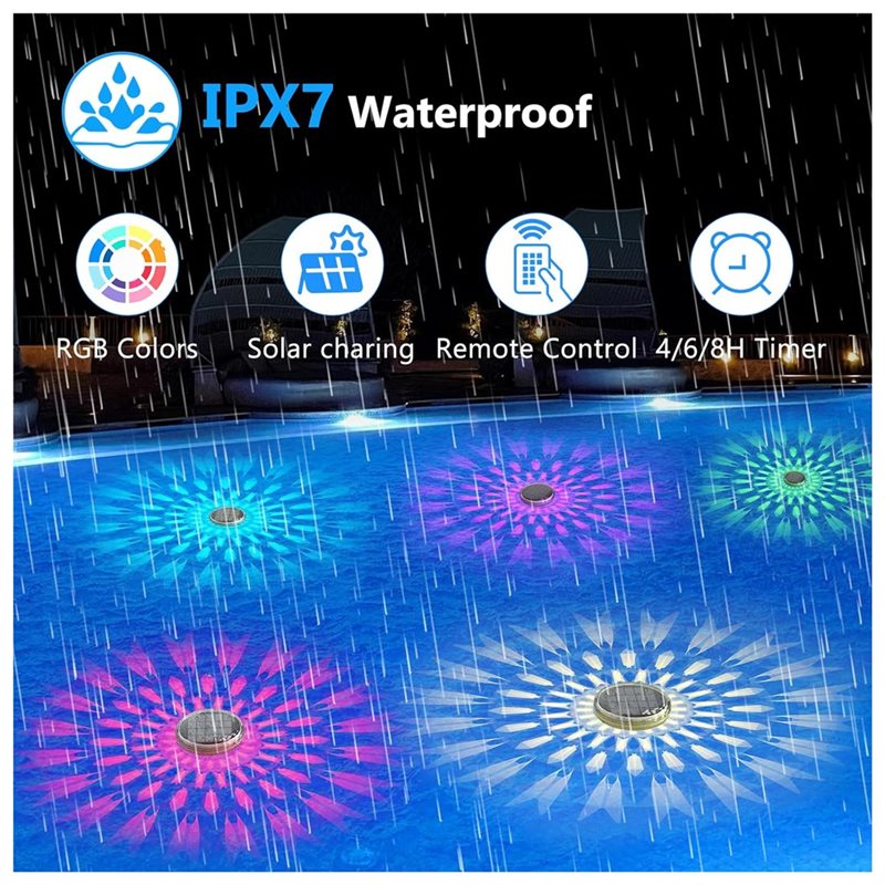 X16A NOVO - Luzes Flutuantes R - Pool Light Solar Rechargeable avaliação e preço