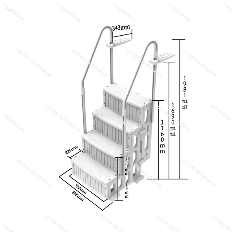 Escada Plástica para Piscina A - Pool Ladder Above Ground avaliação e preço