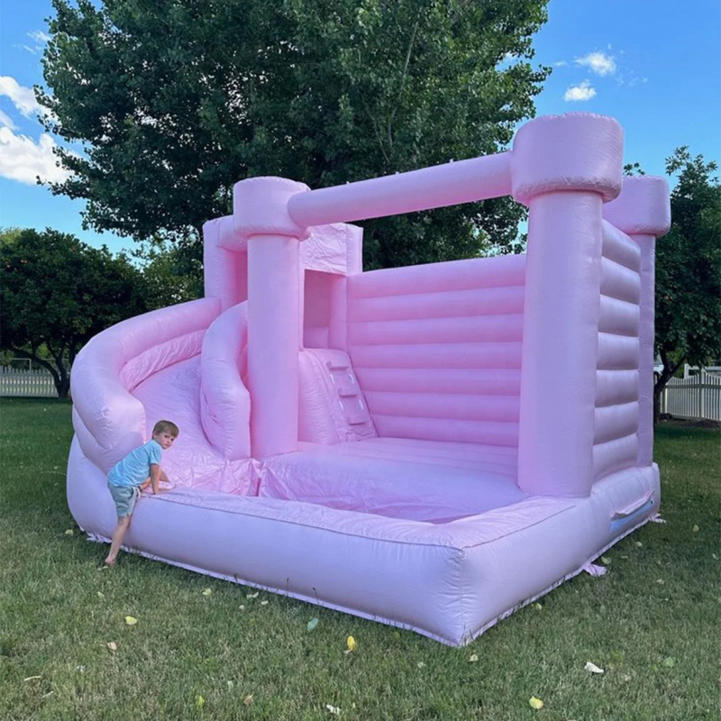 Castelo Inflável Rosa Personal - Water Slide Inflatable avaliação e preço