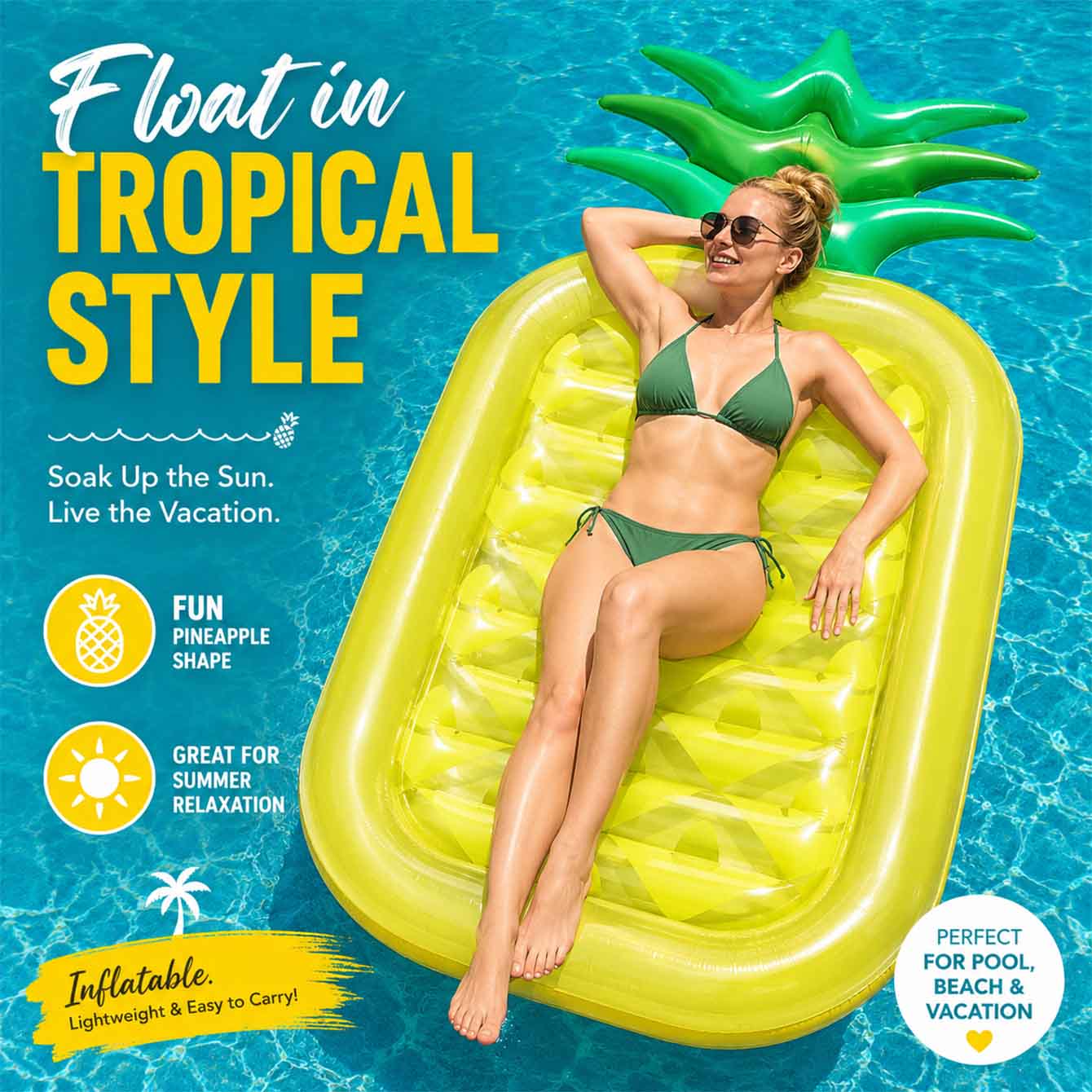 Boia Inflável para Piscina, Fl - Pool Lounger Inflatable avaliação e preço