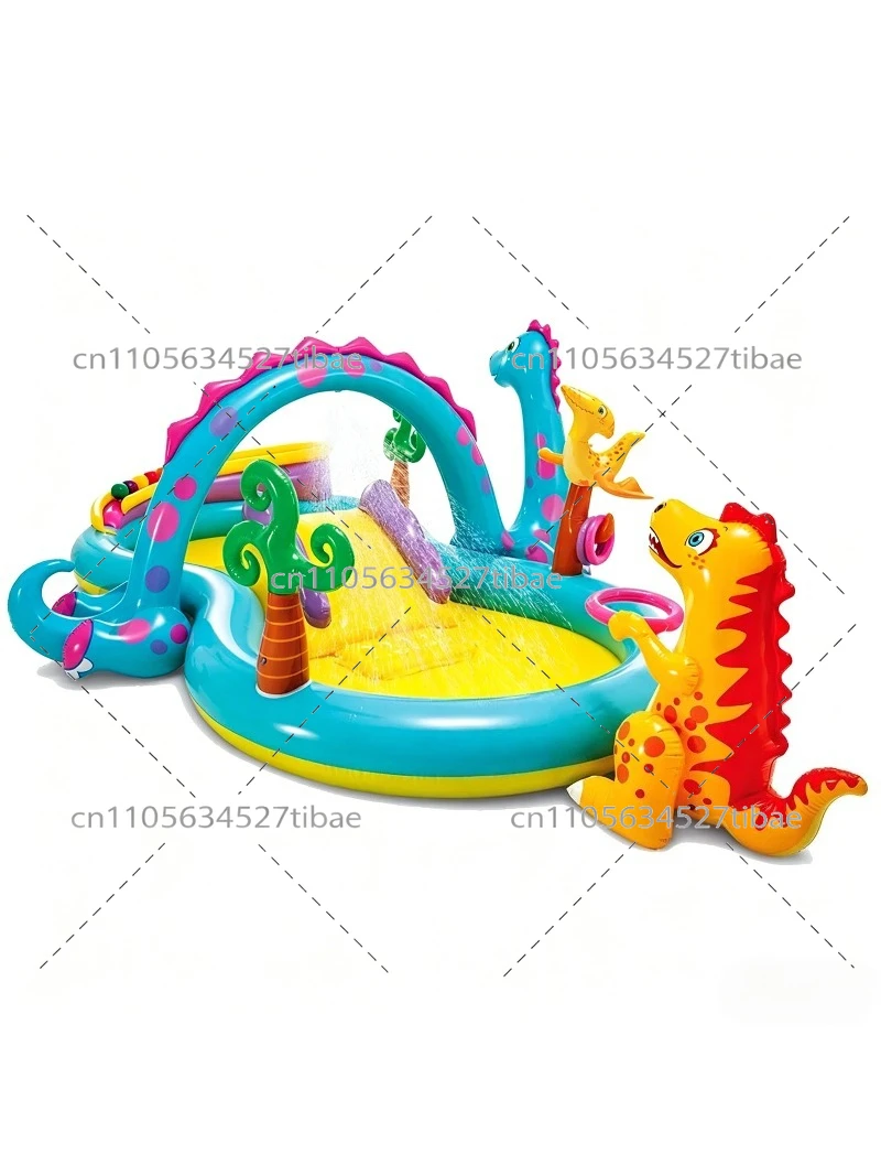 Piscina Inflável Arco-Íris par - Water Slide Inflatable avaliação e preço