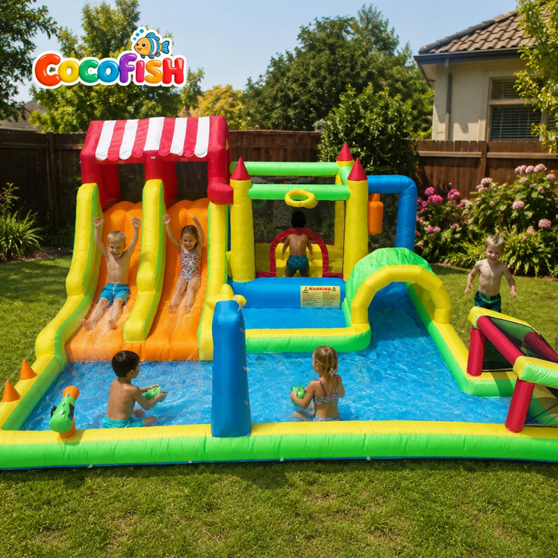 Castelo Inflável Temático de C - Water Slide Inflatable avaliação e preço
