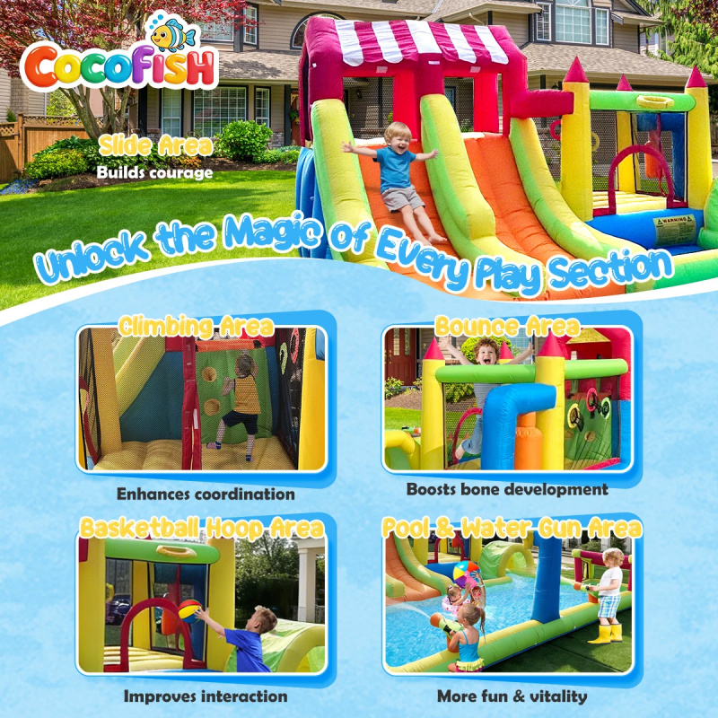 Castelo Inflável Temático de C - Water Slide Inflatable avaliação e preço