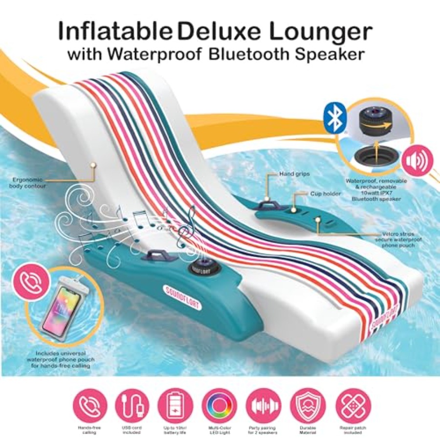Espreguiçadeira inflável para  - Pool Lounger Inflatable avaliação e preço