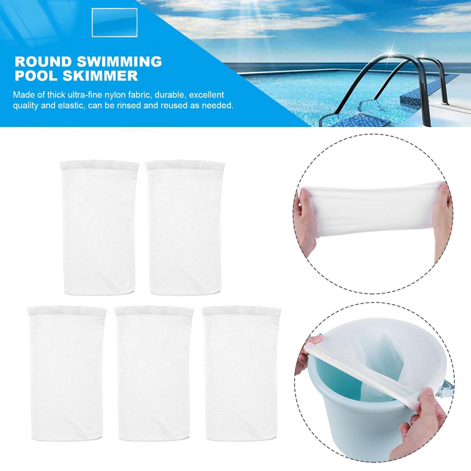 100-5 pçs piscina skimmer meia - Pool Skimmer Net avaliação e preço
