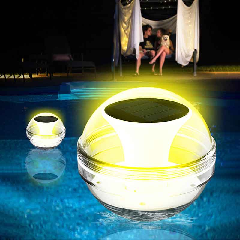 Luz Solar Flutuante para Pisci - Pool Light Solar Rechargeable avaliação e preço