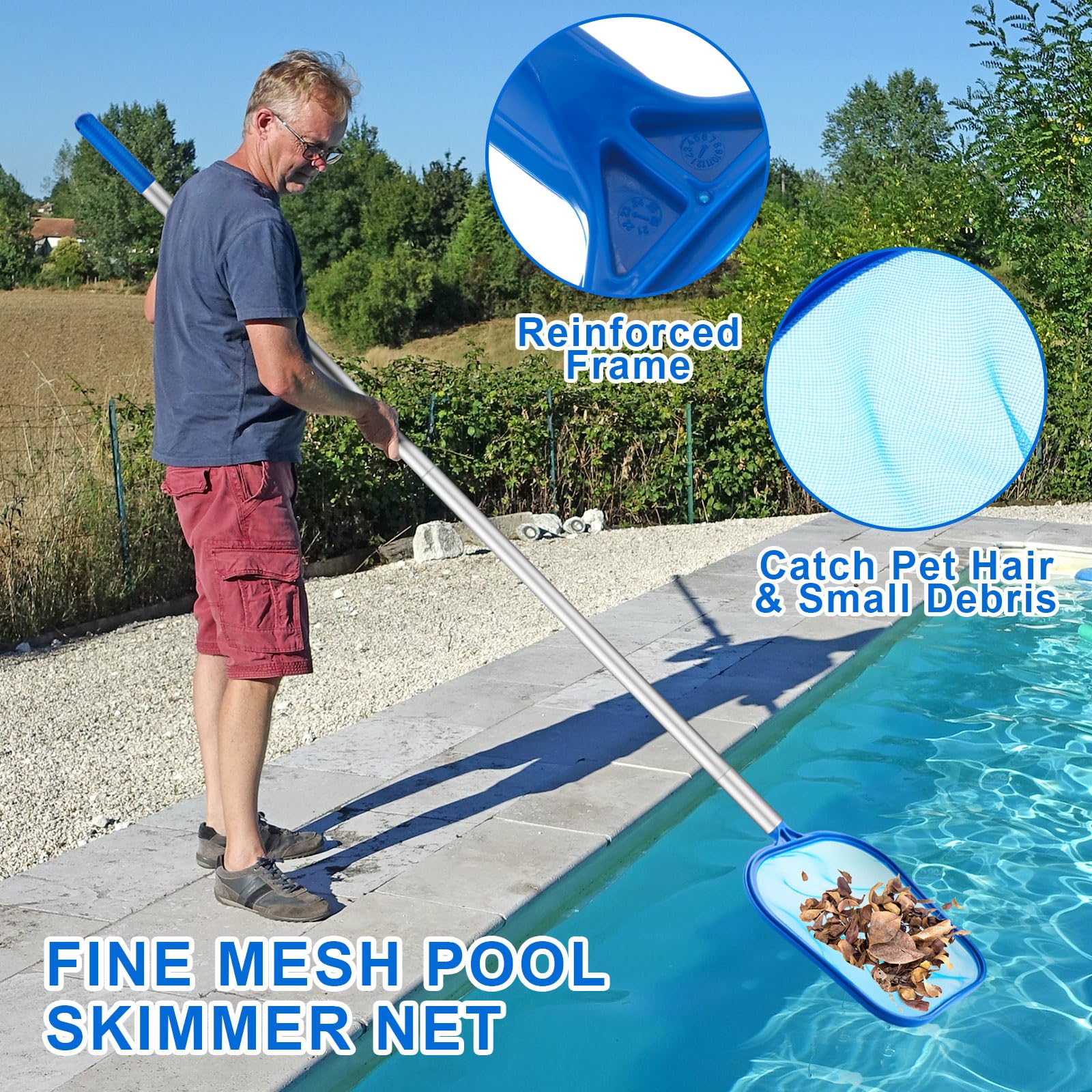 Kit de limpeza para piscinas,  - Pool Skimmer Net avaliação e preço