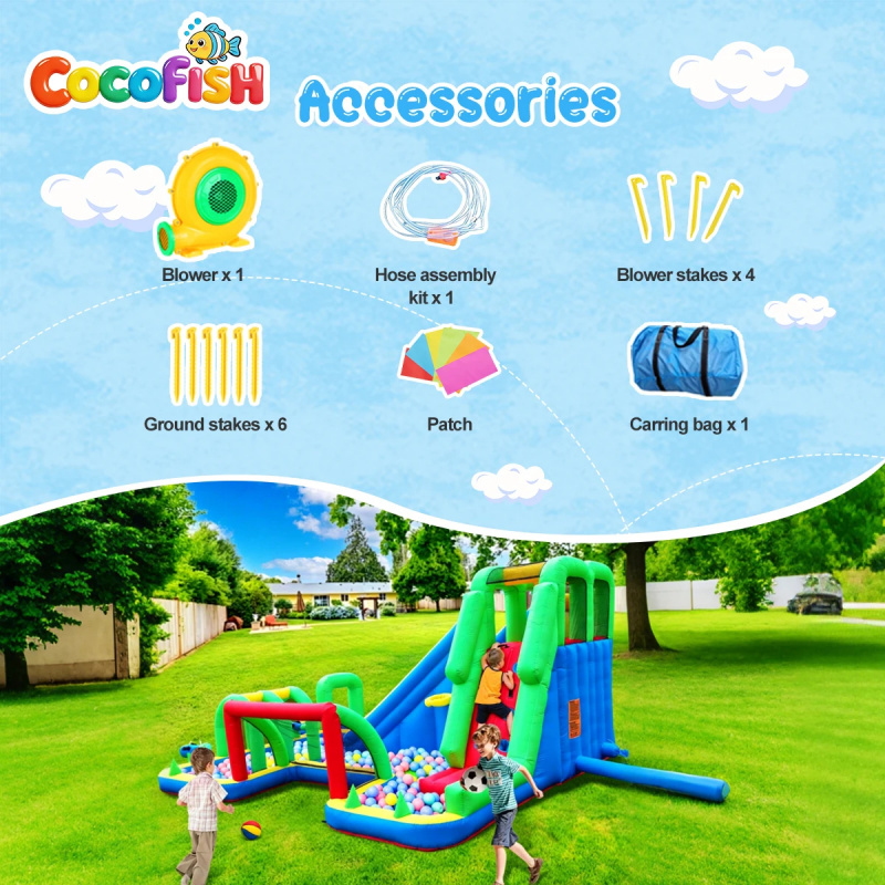 Cocofish Grande Parque Aquátic - Water Slide Inflatable avaliação e preço