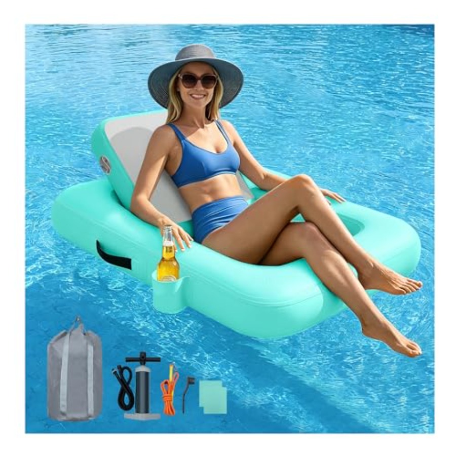 Cadeiras Flutuantes com Encost - Pool Lounger Inflatable avaliação e preço