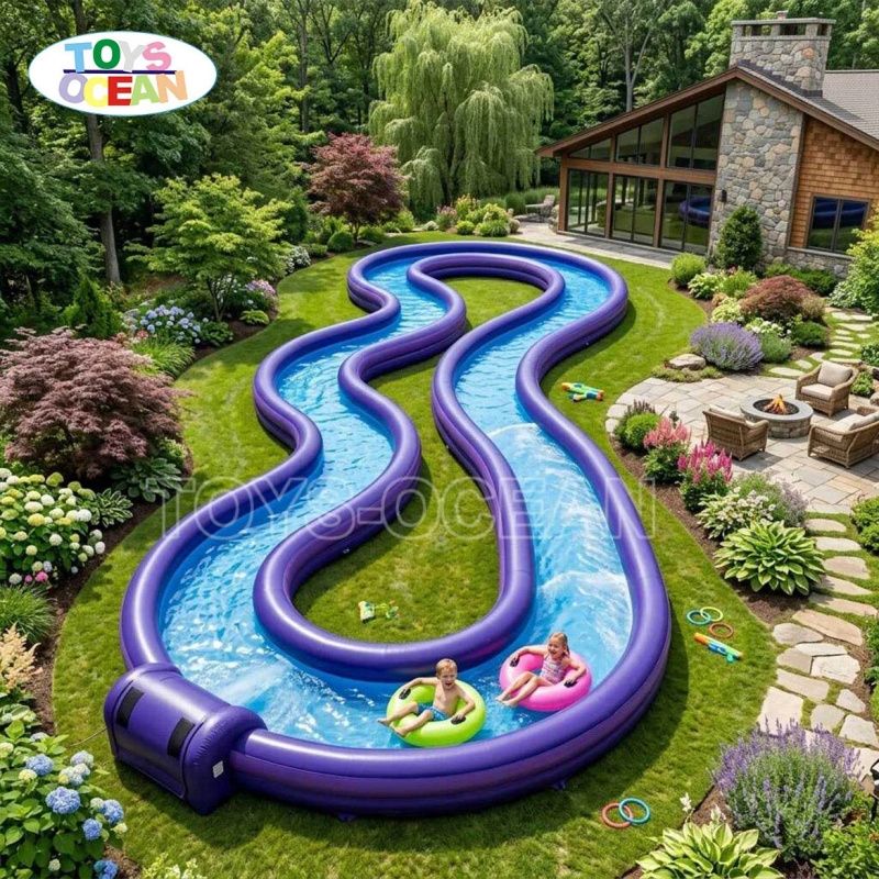Rio Inflável Comercial, Rosa O - Water Slide Inflatable avaliação e preço