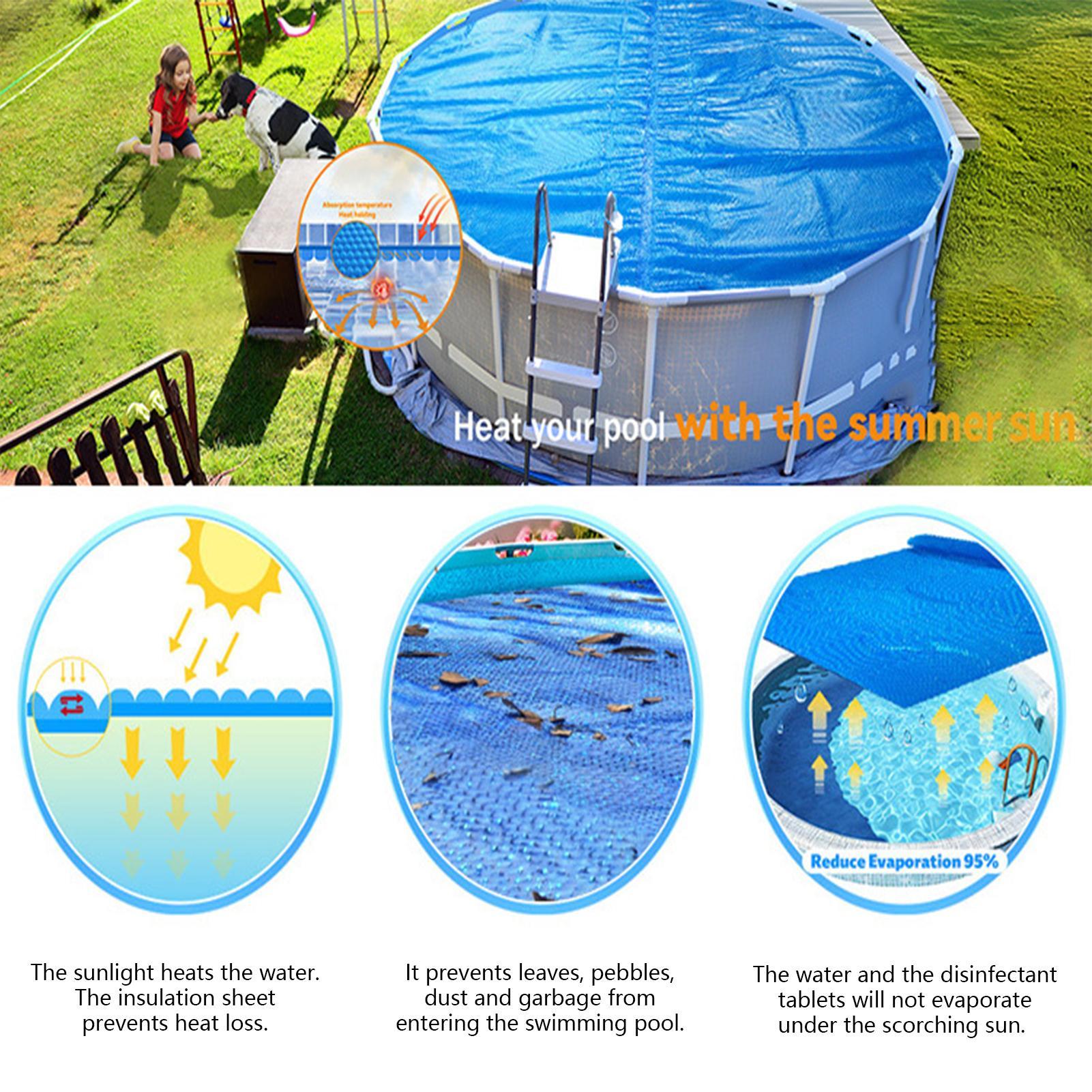 Capa redonda para piscina, à p - Pool Cover Waterproof avaliação e preço