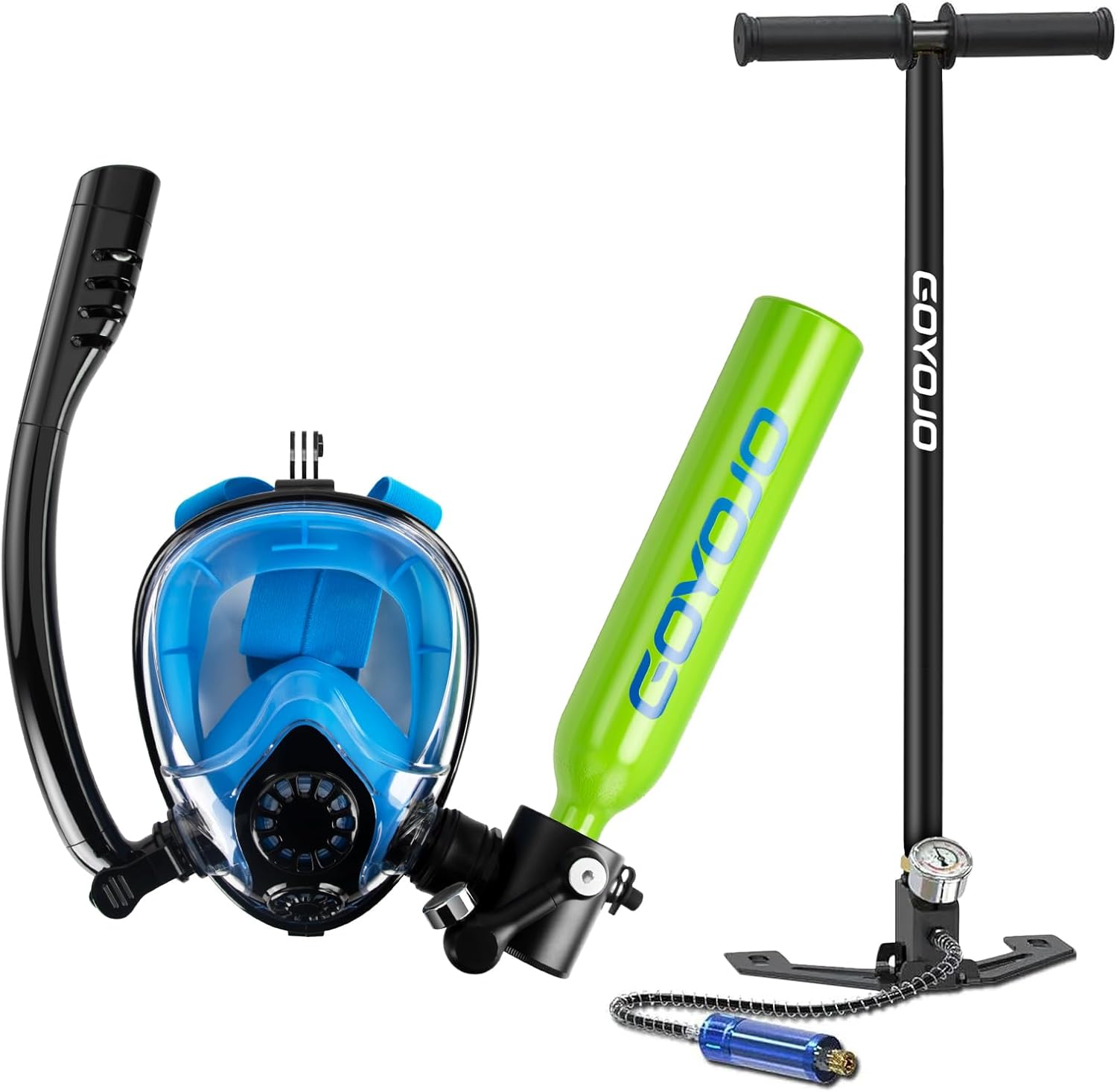 Conjunto de Snorkel com Tanque - Snorkel Mask Full Face avaliação e preço